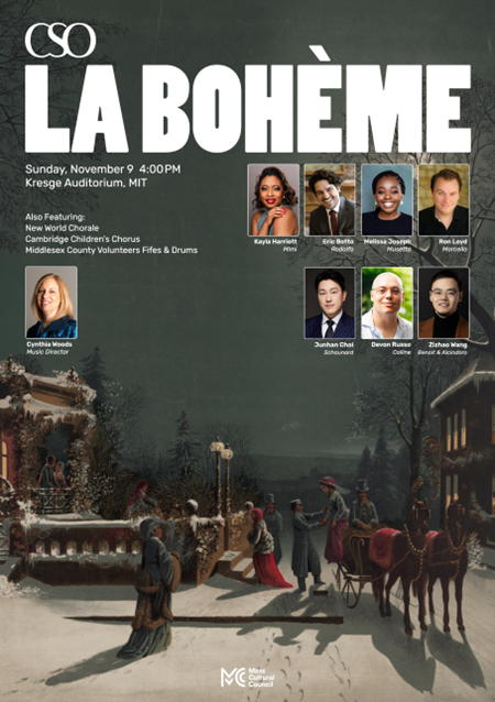 La Bohème with Cambridge Symphony Orchestra @ Kresge Auditorium at MIT
